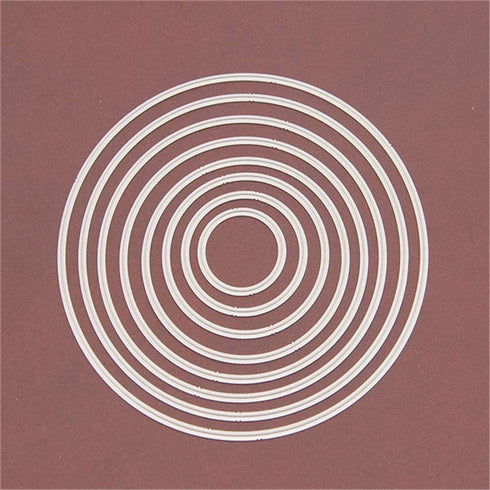 1 Pack Round Metal Cutting Dies Circle Frame Background Die Cuts Card Making Scrapbooking Thanksgiving Christmas Craft Dies...