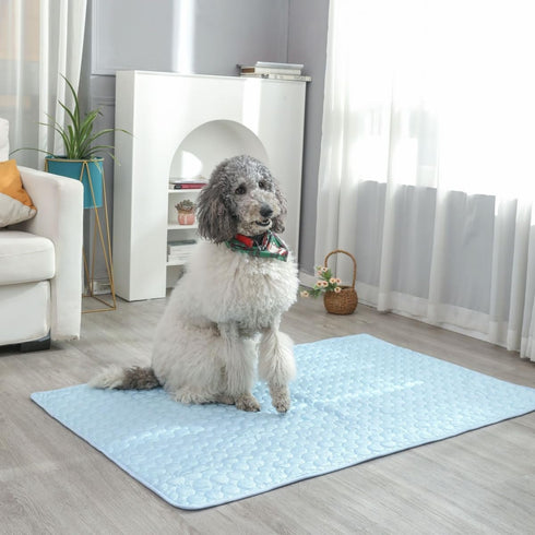 Dog Cooling Mat Washable, Portable Summer Dog Pad, Water-Absorbent Pet Cooling Pad, Ice Silk Self-Cooling Mat for Dog for Kennel/Sofa/Bed/Floor/Ca...