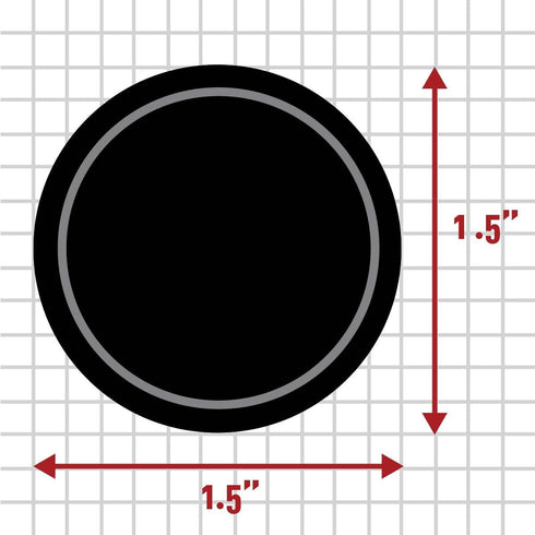 AllSpice 70 Black Water Resistant Round Spice Jar Labels Set 1.5"- Fits Penzeys and AllSpice Jars- Blank...