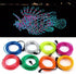 Searik EL Wire Fluorescent Green Lights 16.4ft/5m, Portable EL Wire Glowing Rope Lights LED Strips with Battery Controller for Halloween Decoratio...