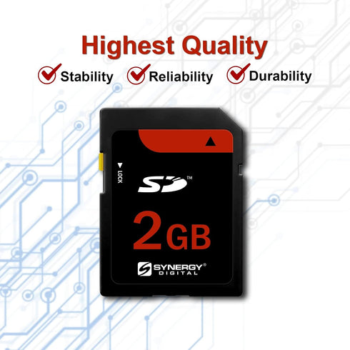 Synergy Digital 2GB SD Camera Memory Card, Compatible with Canon Powershot SD600 Digital Camera Memory Card...
