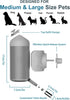 septillar Pet Water Bottle Hanging Dog Water Dispenser Kennel Drinker Kettle Feeder BPA Free Cage Crate Hutch Puppy Cat Rabbit (17oz, Gray)...