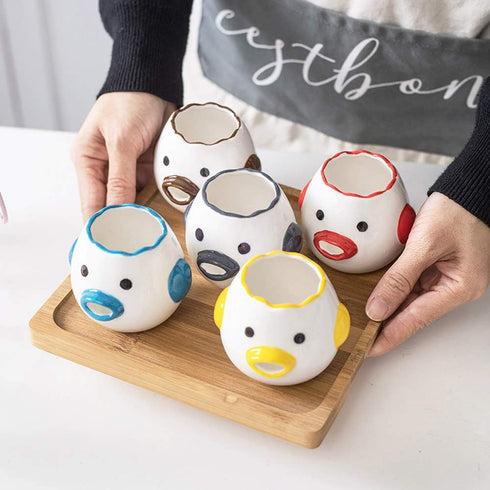 ZOSTLAND Egg Yolk Separator, HQ Creative Ceramics Cute Little Chicken Egg Yolk White, Funny Style Simple Automatic Separation Baking Assistant Too...