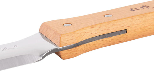 Nisaku NJP640 Ryohbagata Hori-Hori Weeding & Digging Knife-Double Sharp Edge, Japanese Stainless Steel 7.25-Inch Blade, 5.25-Inch Wood Handle...
