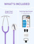 FriCARE Purple Stethoscopes for Nurses, Doctors and Nursing School Students, Lightweight Single Head Stethoscopes kit for Home Use Medical Supplie...