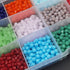 INSPIRELLE Approx 2400pcs 4mm Opaque Multicolor Bicone Beads for Jewelry Bracelet Making Bulk Faceted Crystal Glass Briolette Beads...