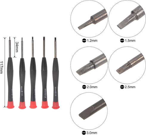 uxcell Electronics Repair Tool Kit, 14 in 1 Magnetic Precision Screwdriver Tweezer Magnetizer Sets for Repairing Mobile, Computer, Laptop, Small H...