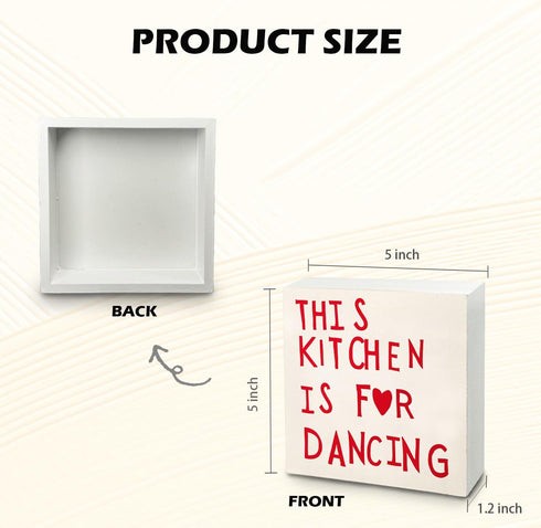 This Kitchen is for Dancing Sign, Red Kitchen Decor, Aesthetic Kitchen Decor, Funny Kitchen Signs, Funny Kitchen Decor, Kitchen Decorations for Co...