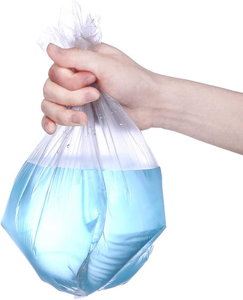 100 Counts Strong Trash Bags - 0.5 Gal Garbage Bags for Small Trash can/Desktop Mini Trash Can, fit 2 Liter or less Trash Can (Clear)...