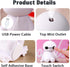 INVODA Humidifiers Portable Small Cool Mist Humidifiers Mini USB Personal Desktop for Travel, Car, Office Room, Bedroom (White)...