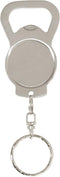 Thirsty Rhino Koin, Stainless Steel Vintage Bottle Opener Keychain Key Ring, Brushed Silver (Set of 1)...