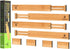 ANTOWIN Bamboo Drawer Dividers Organizers, Drawer Separators Splitter,17-22 inches Long Adjustable Spring-loaded Organizer for Large Utensil, Clot...