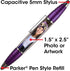 PixStylus 2 in 1 Personalized Pen and Stylus Combo - DIY – Just Insert a Photo or Create Your Own Custom Insert Online - Multicolor 6 Pack...