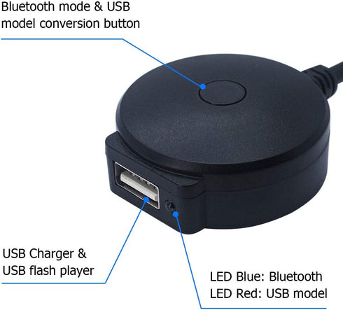 Bojer Bluetooth Adapter Compatible with Mercedes Benz MMI Port Cell Phone Apple iPhone iPod Android Capable Devices Play HiFi Music...