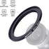 82mm Lens to 86mm Camera Filter Ring,Compatible with All 82mm Camera Lens & 86mm UV,ND,CPL Lens Hood Accessories,Made of CNC Machined Aluminum(82-...