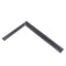 Metal Square Ruler Leathercraft Black Tempered Stainless Steel Measuring Square Ruler for DIY Leather Handmade Sewing Tools Measuring Supplies, Le...