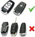 iJDMTOY Exact Fit Black Glossy Carbon Fiber Finish Key Fob Shell Compatible with Ford 2018-up Mustang F150 F250 Bronco Explorer Expedition Keyless...