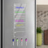 Magnetic Weekly Planner for Fridge Clear Weekly Planner for Fridge Menu Board for Kitchen 6"x17" Weekly Menu Magnet Fridge Menu Board Magnetic Men...