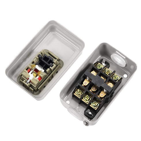 380V 15A 2.2kW 3P 3 Phase ON/Off BS216B Self Lock Push Button Power Switch Mechanical Equipment Control Station 2Pcs...