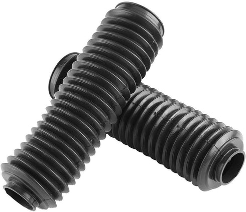 Motorcycle Fork Boots, 1 Pair Black Motorcycle Front Fork Tubes Boots Rubber Sleeve Shock Cover for ATV Dirt Bike, Length: 9", Inner Diameter: 1.5...