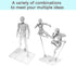 5 Pcs Action Figure Display Holder, Transparent Action Display Stand for Doll Model Toy...