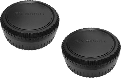 Rear Lens Cap + Fuji X Body Cap Cover for Fujifilm X-T5 X-T4 X-T3 X-E4 X-T2 X-T1 X-S10 X-T30 II X-T20 X-T10 X-T200 X-T100 X-PRO3 X-PRO2 ..X Mount ...