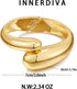 Gold Open Cuff Bracelet Opening Wide Wrist Cuff Bracelet Wide Gold Bangle Bracelet Open Bangles...