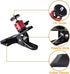 UTEBIT Tripod Camera Clip Clamp with 360 Degree Swivel Mini Ball Head 2 Pack Clip Camera Mount Photography Accessories Clamp 1/4'' Screw Black Spr...