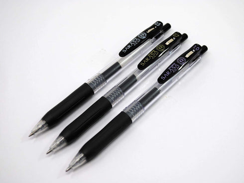 Zebra Pen Sarasa Clip Retractable Gel Pen, Bold Point, 1.0mm, Black Ink, 12-Pack...