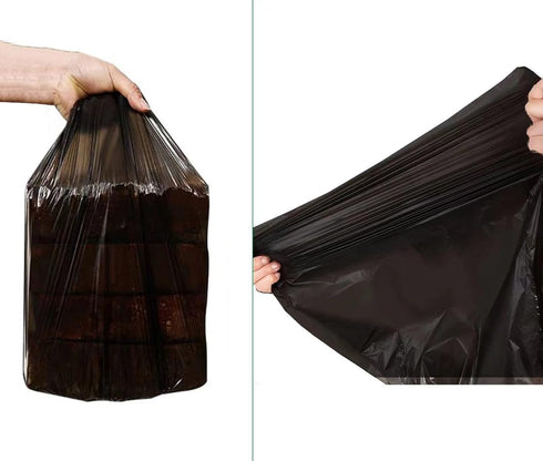 60 Count Medium Trash Bag,6 Gallon Black Trash Bag for Bathroom Bedroom Office Kitchen Car (60)...