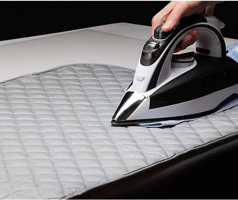 Ironing Blanket, Magnetic Mat Laundry Pad, 33"x 18", Gray, Washer Dryer Heat Resistant Pad, Iron Board Alternative Cover...