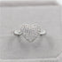 Uloveido Dainty Women's White Gold Plated Love Heart White Cubic Zirconia Enhancer Wedding Promise Rings J070...