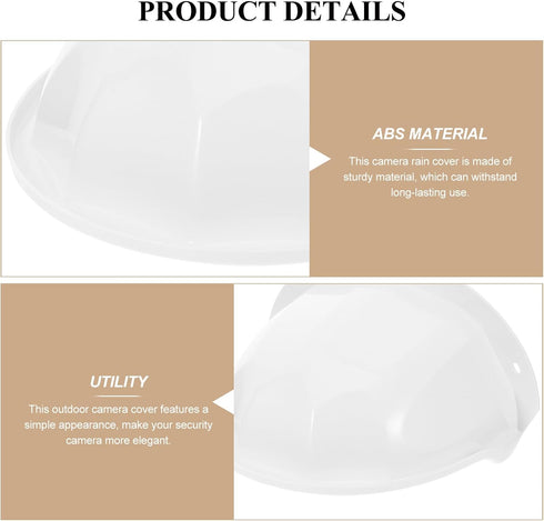HOMSFOU Universal Sun Rain Shade Camera Cover Shield Outdoor Security Survielance Camera Shield Protector Protective Roof for Nest/Ring/Arlo/Dome/...