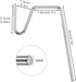 Yotako 60 Metal Gutter Hooks for Outdoor Christmas Lights, Weatherproof Christmas Light Clips Gutter Clips Holiday Light Clips Gutter Guard Light ...