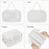 CUBETASTIC Clear Toiletry Bags for Traveling 2 Compartments Dry/Wet Separation Shower Bag with Mesh Draining Section, Portable Clear Makeup Bag & ...