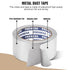 Aluminum Foil Tape Heavy Duty - 2 Inches x 65 Feet (22YD) High Temperature Aluminum Foil Tape,Silver HVAC Sealing Patching Hot Cold Air Duct Tape ...