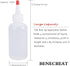 BENECREAT 12PCS 4 Ounce Plastic Squeeze Dispensing Bottles with Measurement and Red Tip Caps - Good For Crafts, Art, Glue, Multi Purpose...