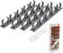 Upgraded Kitchen Spice Rack Organizer Adhesive Spice Gripper Clips Strips Cabinet Holder, 4 Pack Spice Hooks with Screws,Holds 20 Jars (Grey, 4)...