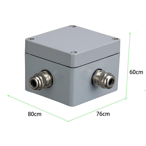 80x76x60mm Aluminum Alloy Metal Waterproof Junction Box, Universal Industrial Structure IP66 Outdoor Using explosionproof Electrical Project Box 3...