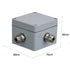 80x76x60mm Aluminum Alloy Metal Waterproof Junction Box, Universal Industrial Structure IP66 Outdoor Using explosionproof Electrical Project Box 3...