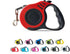 360° Tangle-Free Retractable Automatic Dog Leash | 16 ft Strong Nylon Tape | One-Handed Brake, pause, Lock (Red, Large)...