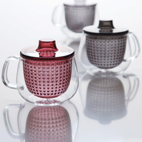 KINTO 22914 UNITEA Unimag, 11.8 fl oz (350 ml), Wine Red, Heat Resistant Glass...