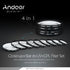 Andoer 52mm CPL+Close-Up+4 +Star 8-Point Filter Circular Filter Kit Circular Polarizer Filter Macro Close-Up Star 8-Point Filter with Bag for Niko...