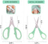 KALAIEN Crafting Scissors with Sharp Carbon Steel Blades for Sewing Scissor, Paper Cutting, Scrapbooking, Fondant, Crafting-2 Pack...