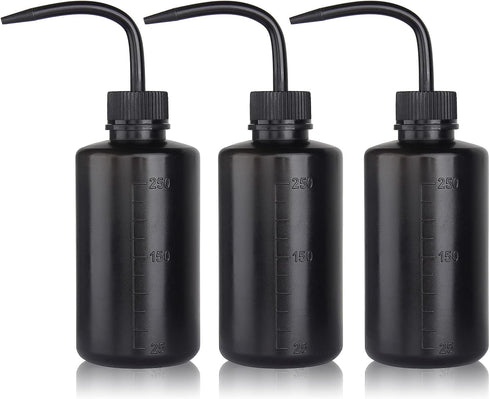 Melphoe Tattoo Wash Bottle Squeeze 3Pcs 250ml Squirt Bottle Succulent Watering Can, Safety Rinse Bottle, Plastic Squeeze Medical Lab Washing Bottl...