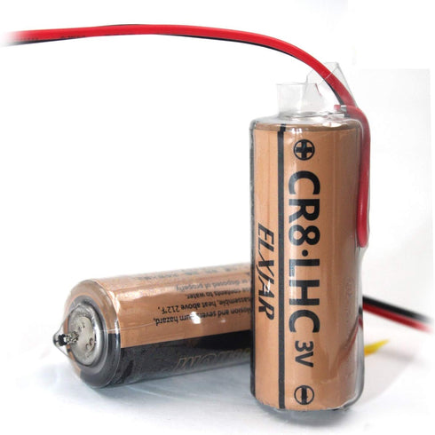 elxjar (2-Pack) 3V 3000mAh Lithium Battery Replacement for Fuji FDK CR8.LHC 17430, Toto CR8-LHC TH559EDV410R, TEL3GMY-60, THP3053 Back-Up Batterie...