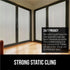 Gorilla Guard Two Way Sun Blocking Window Privacy Film, Strong Static Clings to Glass Windows, Peel and Stick, Removable No Residue Stickers, Deco...
