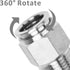 Push to Connect Fitting - 304 Stainless Steel Male Straight 1/2" Tube OD x 3/8" NPT Thread Pneumatic Push Lock Fitting (Pack of 5)...