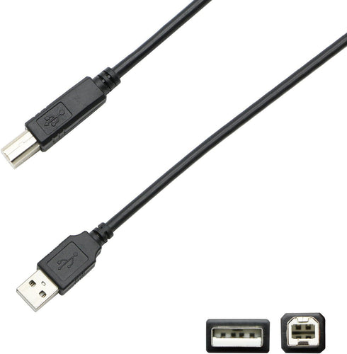 USB 2.0 Cable A Male to B Male Cable for Printer Scanner (25 Feet)...