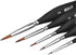Detail Paint Brushes Set Artist Paint Brushes Painting Supplies for Art Watercolor Acrylics Oil, 5 Pieces (Black)...